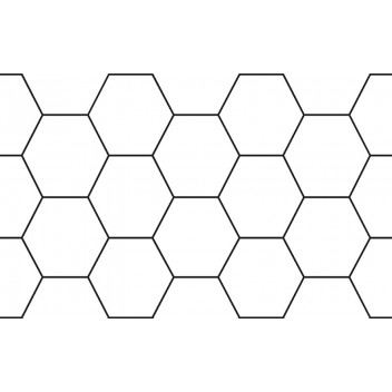 KEDA OCTAGON WHITE CERAMIC WALL TILE 250MM X 400MM 1.5M2