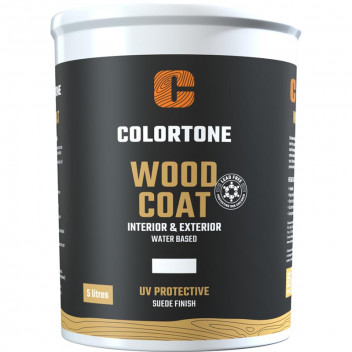 COLORTONE CLEAR WOODCOAT WITH SUEDE BASED INTERIOR AND EXTERIOR WOOD VARNISH 5L