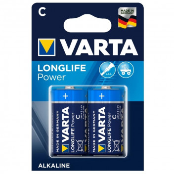 VARTA LONGLIFE POWER BATTERY C 2 PER PACK