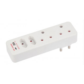 MULTIPLUG 2X16A 2XEURO 1XUSB-A 1XUSB-C CORE