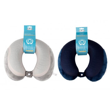 MICROBEAD TRAVEL NECK PILLOW WITH COOLING GEL VARIOUS COLOURS