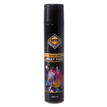 MTS GLOSS BLACK SPRAY PAINT 300ML