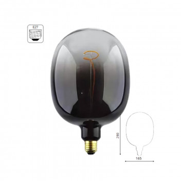 OLITE GRADIENT BLACK DIMMABLE E27 LED FILAMENT BULB DT170 4W