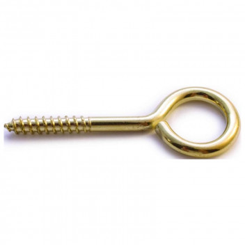 SCREW  EYE  BRASS PLATED  NO14  4PP  SAFETOP