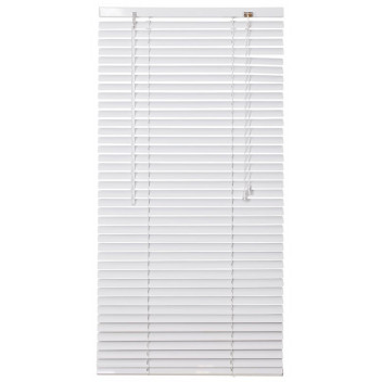 ALUMINIUM HORIZONTAL WHITE VENETIAN BLIND 1800X2100MM 25MM
