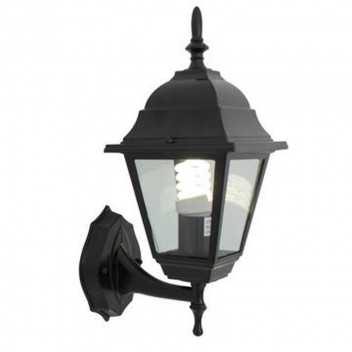 EUROLUX LANTERN OUTDOOR 4 PANEL UP FACING BLACK