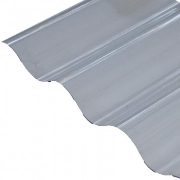 ROOFING POLY CLEAR CORR 0.8MM 2.4M MODEK