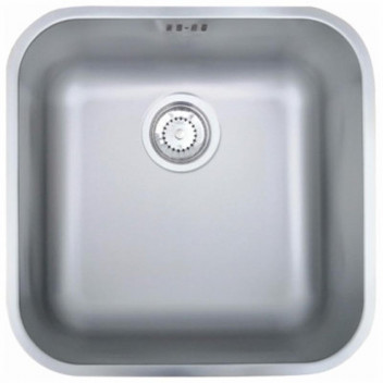 FRANKE SELENE SINK S/BOWL UNDERMOUNT S/STEEL INCL WASTE 428X428X190MM