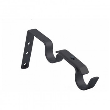 DOUBLE WALL BLACK BRACKET  32MM X 3 PER PACK