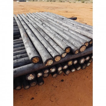 ROUND CREOSOTE POLE 125/150MM 2.4M