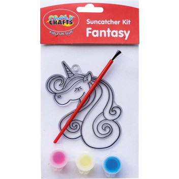 FANTASY CRAFT SUNCATCHER KIT INCLUDING 6XPAINT AND BRUSHES