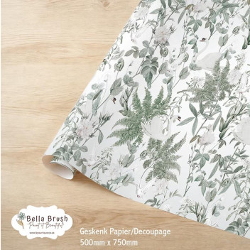 WRAPPING PAPER BOTANICALS 500X750MM