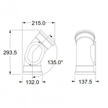 EUROCELT SUNRIDGE UG 110MM BEND 45DEG AH EUROFIT