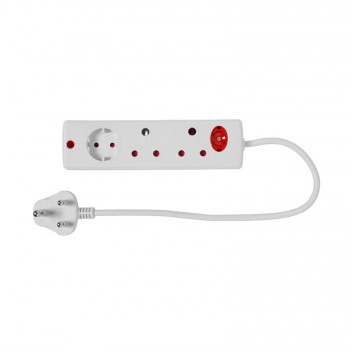 ELECTRICMATE 3WAY MULTIPLUG WITH OVERLOAD