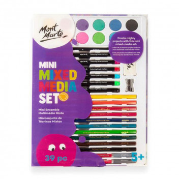 ALL-IN-ONE 39-PIECE ART KIT PAINT, PENCIL, MARKER & BRUSH SET