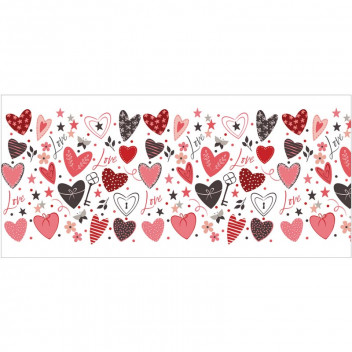 MULTI HEARTS WRAP VINYL CRAFT UV DTF STICKER