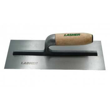 LASHER SINGLE TANG WOODEN HANDLE PLASTER TROWEL 280MM