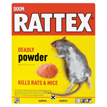 RATTEX DEADLY POWDER RAT BAIT 100G