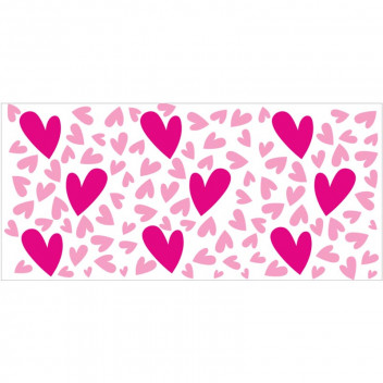 CANDY HEARTS WRAP VINYL CRAFT UV DTF STICKER