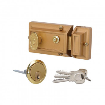 YALE NIGHTLATCH COMPLETE WITH 1X1 CYLINDER