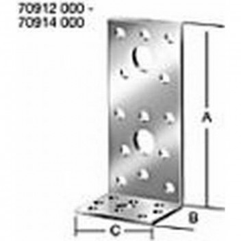 CONNECTOR ANGLE 70921000 SENDZIMIR GALVANIZED 50X50X35MM