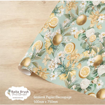 WRAPPING PAPER BLOSSOM GARDEN 500X750MM