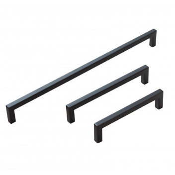 D HOLLOW BLACK SQUARE HANDLE 12MM 192MM
