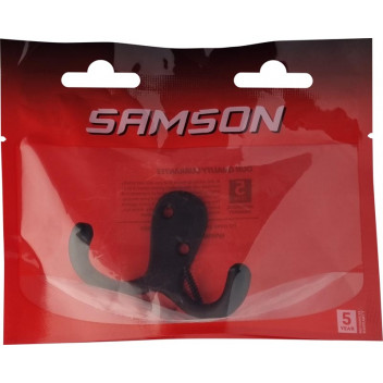 BLACK DOUBLE ROBE HOOK