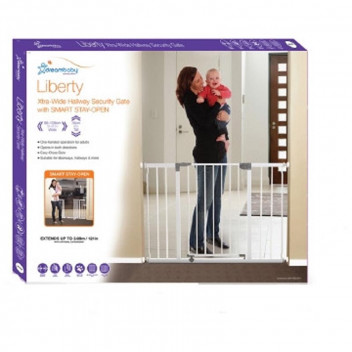 DREAMBABY LIBERTY WHITE HALFWAY GATE 99CM TO 108CM