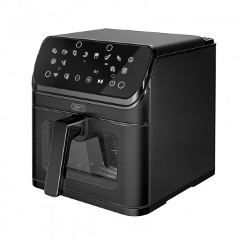 DEFY 7.6L BLACK STAINLESS STEEL AIRFRYER WITH WINDOW
