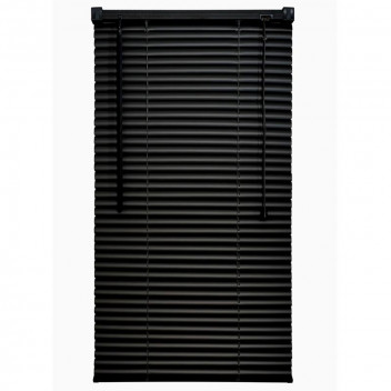 PVC HORIZONTAL SATIN BLACK VENETIAN BLIND 600X1000MM 25MM