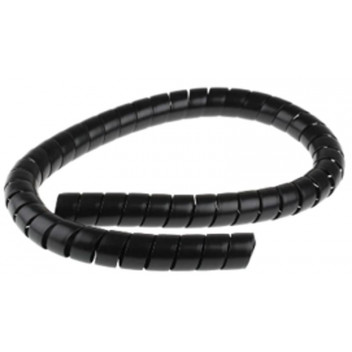 HIC BLACK PLASTIC CABLE SPIRAL WRAP 1.8M