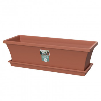 SEBOR NAMIB DUNE PLASTIC SILL PLANTER AND SAUCER 50CM