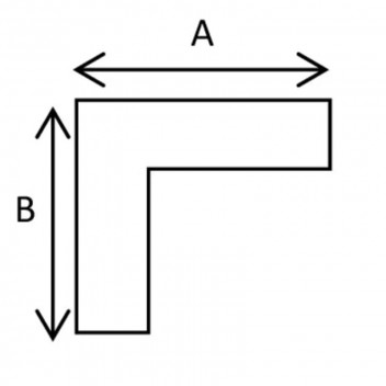 EXTERNAL SQUARE CORNER GUTTER 0.5X125X100MM