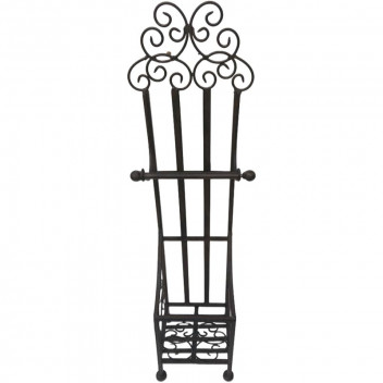 BROWN TOILET ROLL HOLDER 19X68CM