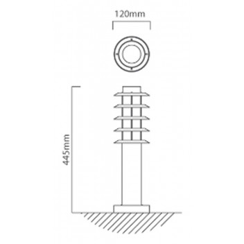 EUROLUX STAINLESS STEEL PEDESTAL WITH GRID