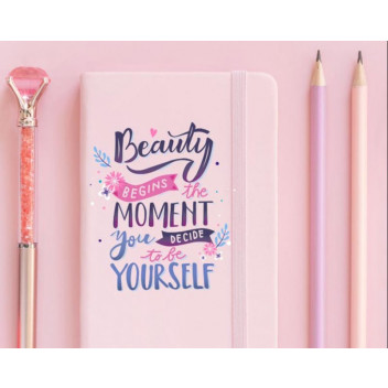 BEAUTY BEGINS VINYL CRAFT UV DTF STICKER
