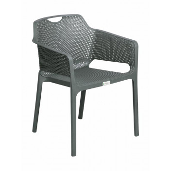 ANTHRACITE GREY POLYPROPYLENE ROMA CHAIR