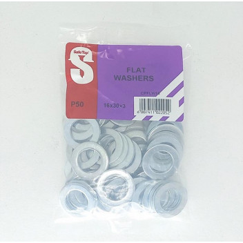 GALVANIZED FLAT WASHER 16MM 50PER PACK