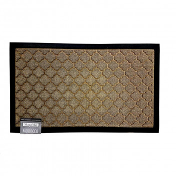 MASTERMAT DARK BEIGE MOROCCO EXTERIOR COVERED INTERIOR MAT 450X750MM