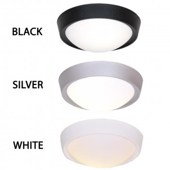 BRIGHTSTAR CEILING LIGHT POLYCARB BLACK OPAL COVER