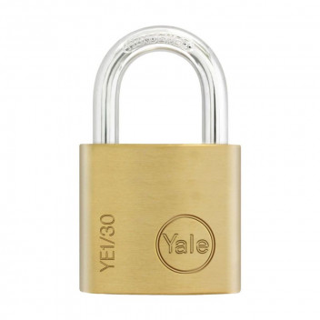 YALE ESSENTIAL SOLID BRASS PADLOCK 30MM