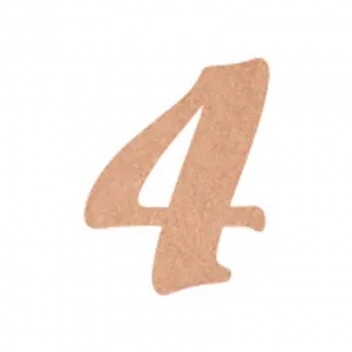 FLAMENCO 4 WOODEN NUMBER 10CM