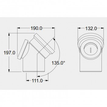 EUROCELT SUNRIDGE SV 110MM BEND 45DEG AH EUROFIT