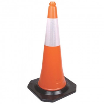PINNACLE TRAFFIC CONE WITH REFLECTIVE STRIPE 750MM