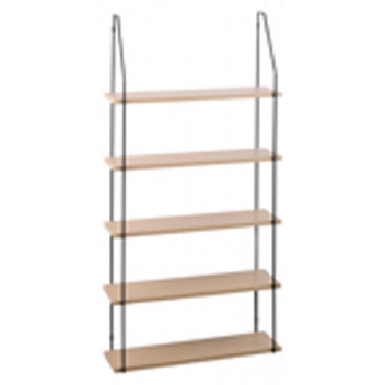FIVE SHELVES WALL SHELF 50X98.5X15CM