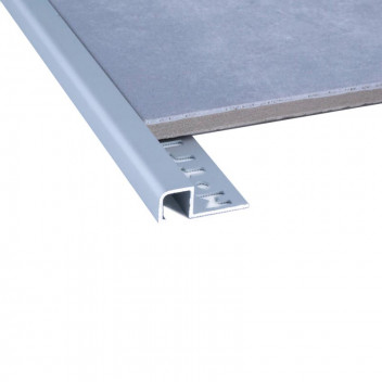 STRAIGHT EDGE MATT SILVER TRIM DECOR  10MM X 2.5M
