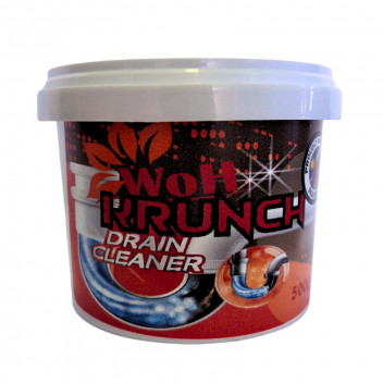 WORLD OF HYGIENE KRUNCH CAUSTIC FLAKES DRAIN CLEANER 500G