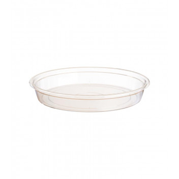 SAUCER PLASTIC  TRANSPARENT 15CM ARTEVASI