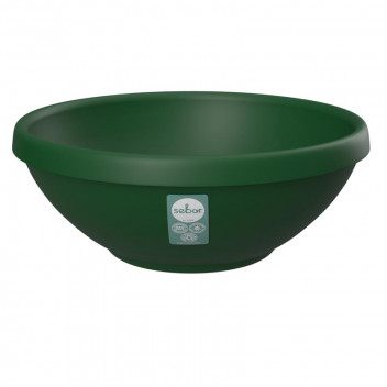 SEBOR DARK GREEN SOLAR DISH PLASTIC POT 35CM
